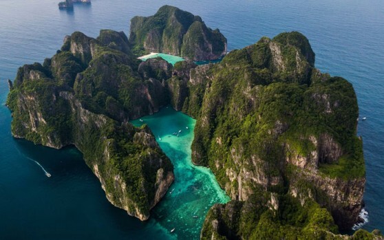 A Thailand archipelago from the air